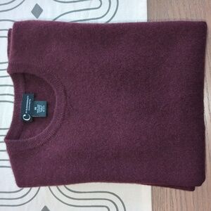 C by Bloomingdale's Cashmere Sweater (XS), Maroon